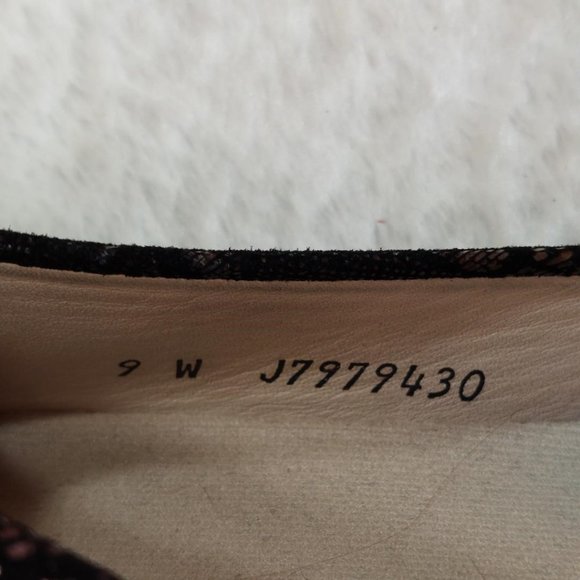 SAS Scenic Ballet Black Lace Flats - Size 9 - Picture 5 of 8